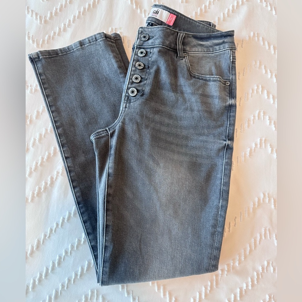 Cabi button fly straight jeans